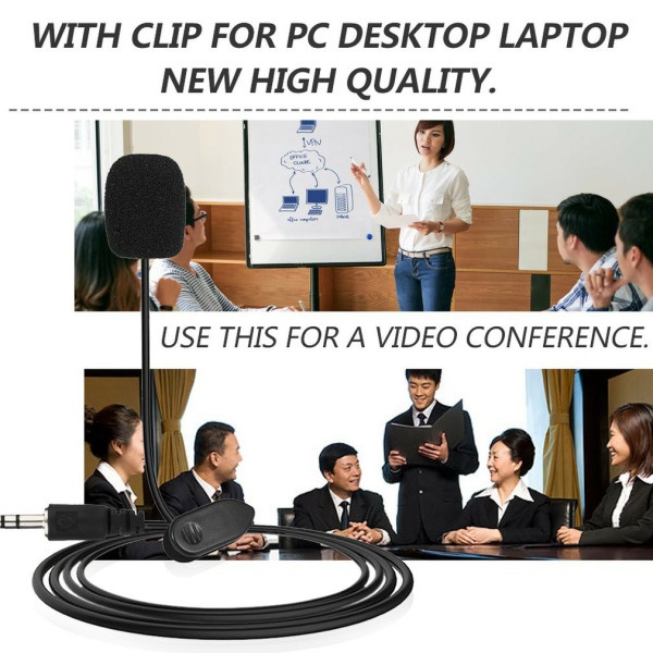 Micro cài áo mini chốt cắm 3.5mm dùng cho điện thoại, máy tính, laptop...