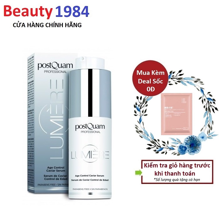 Tinh chất giúp chống lão hóa & trẻ hóa da postQuam Lumiere Age Control Caviar Serum 30ml