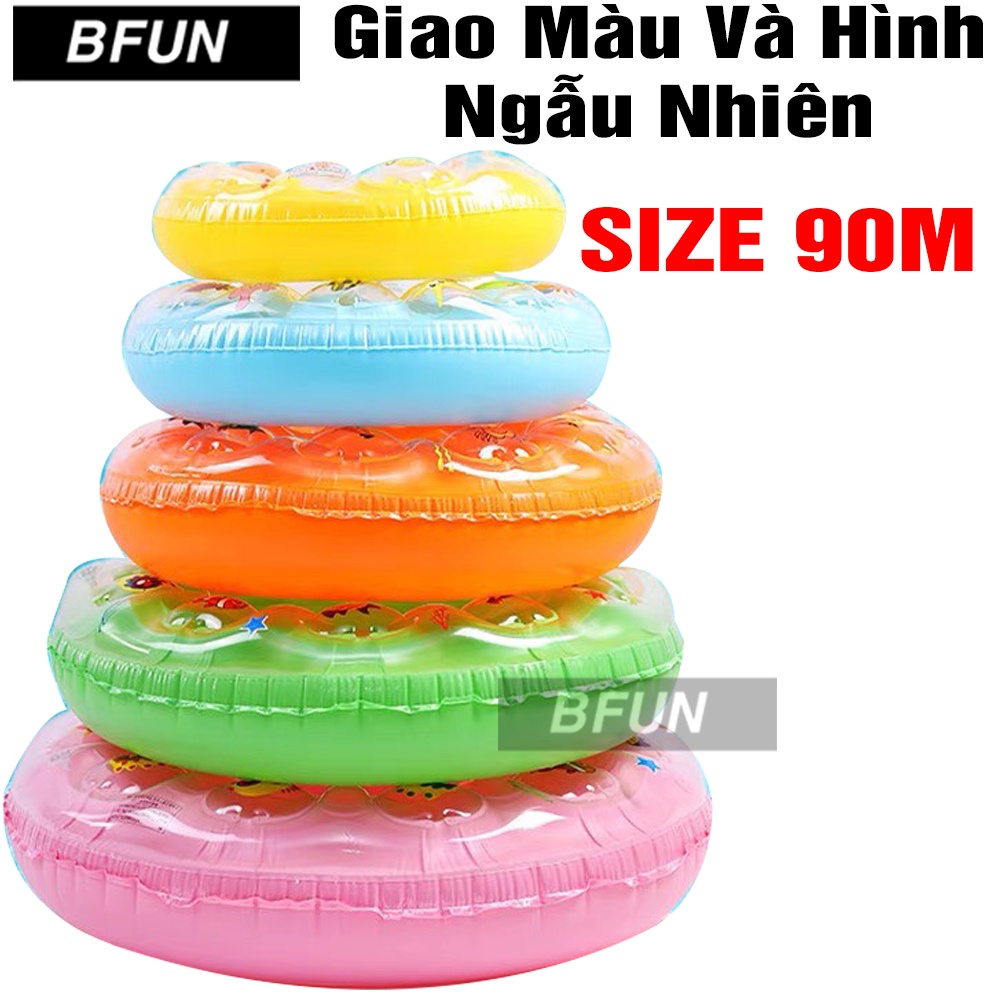 Phao Bơi Trẻ Em Phao Bơi Hình Tròn 2 LỚP ĐỦ SIZE Họa Tiết Đáng Yêu - Phao Bơi Cho Bé Phao Tập Bơi BFUN