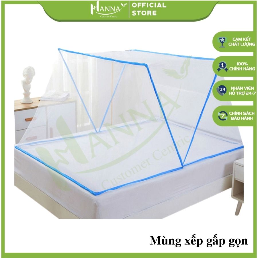 (Hàng Xưởng) Mùng Màn xếp 1m2x2m và 1mx2m GIÁ CỰC RẺ, du lịch, cắm trại, ngủ văn phòng, tiện lợi, gấp gọn dễ dàng