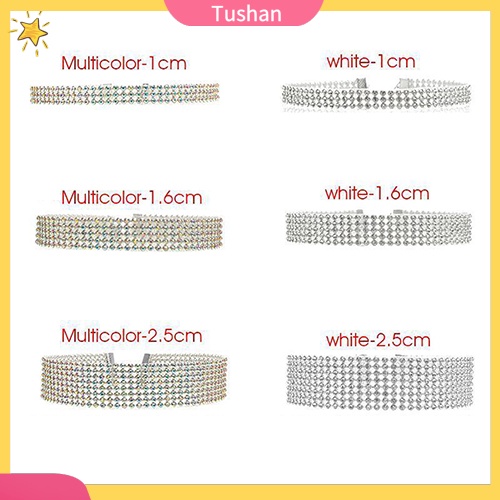 Vòng cổ choker đính đá lấp lánh thời trang cho nữ