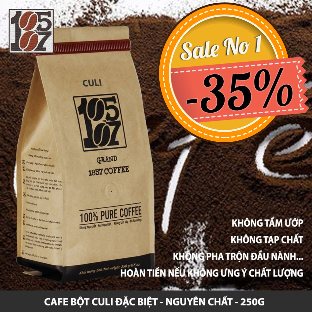 1KG Cà phê bột CULI đặc biệt  ❤️️ FREESHIP ❤️ nguyên chất không pha trộn tẩm ướp hương liệu - grand 1857 coffee | BigBuy360 - bigbuy360.vn