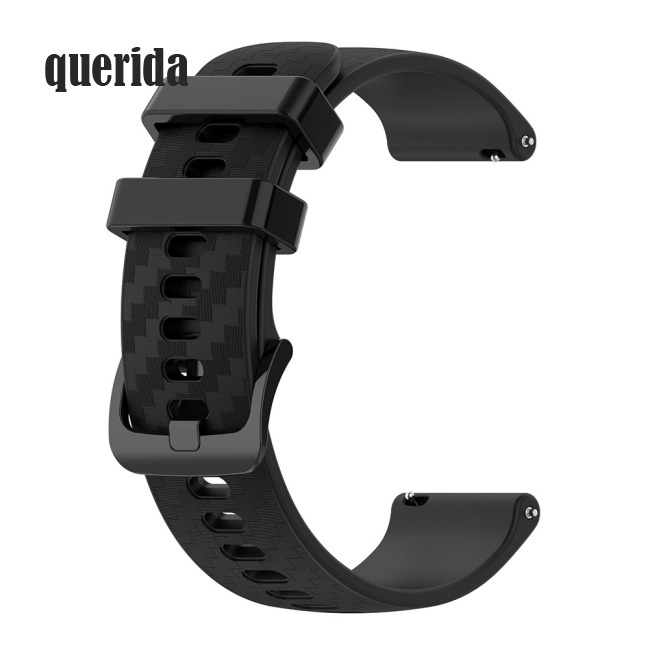 Dây Đeo Silicon Mềm 20mm Màu Trơn Họa Tiết Sợi Carbon Cho Đồng Hồ Thông Minh Omega