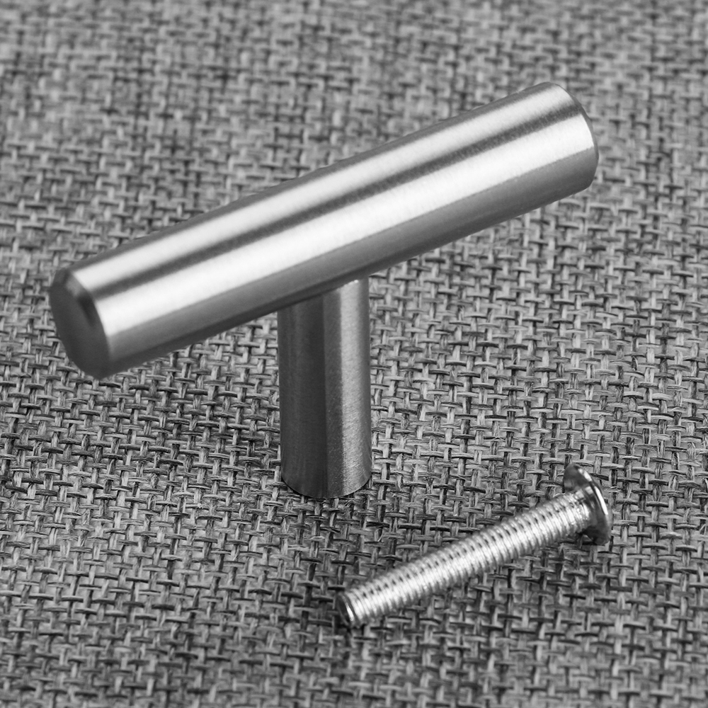 LONTIME 1pc Stainless Steel T-Bar Handle Pull Cabinet Cupboard Drawe Handle Pull