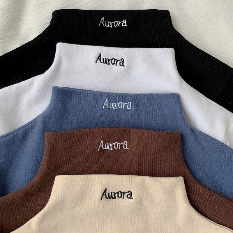 Áo thun nữ tay dài cổ lọ phong cách Hàn Quốc | BigBuy360 - bigbuy360.vn