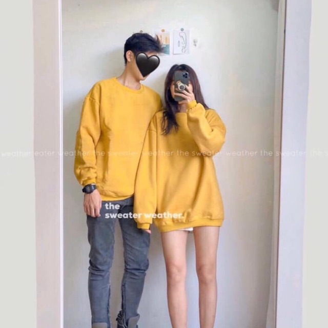 áo đôi nỉ trơn