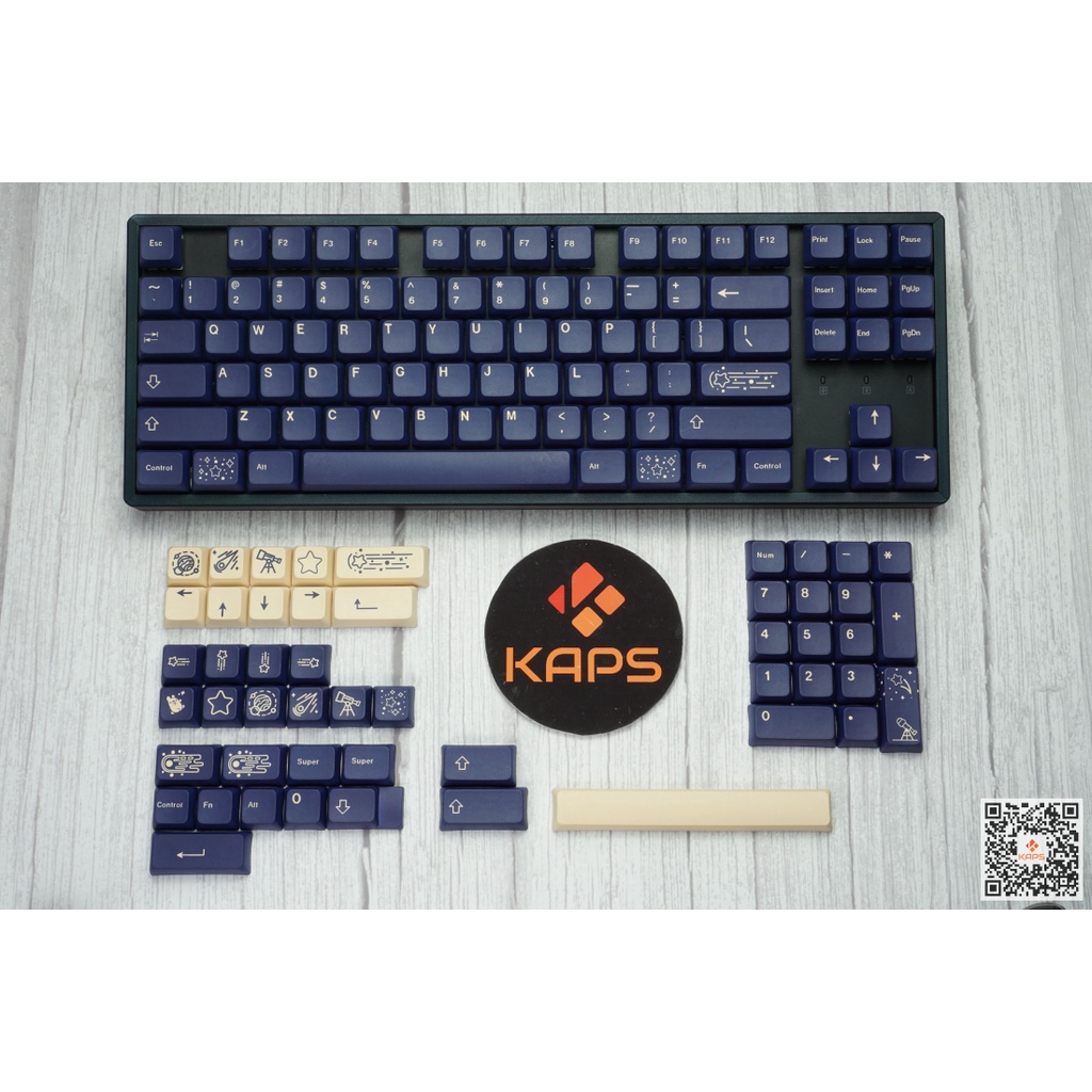Keycap GMK Stargaze Clone - profile XDA - keycap PBT - Dyesub - 137 nút cho bàn phím cơ Dareu, IKBC, Edra, keychron