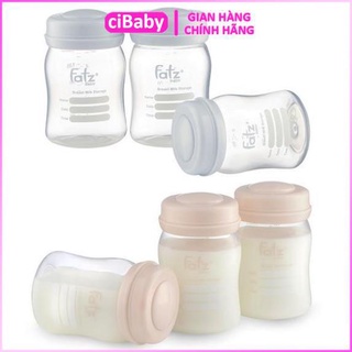 CHÍNH HÃNG Bộ 3 bình trữ sữa mẹ 150ml Fatz Baby FB0120N