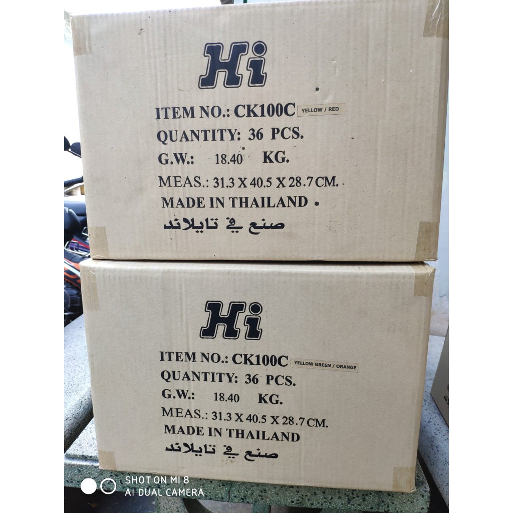 Phấn viết bảng 2 màu đỏ vàng .hộp 100 viên