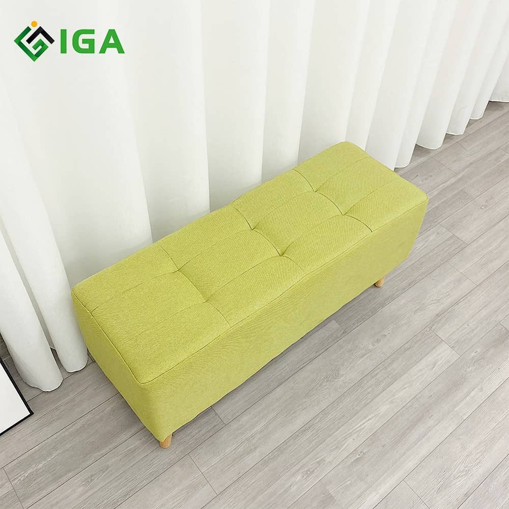 Ghế sofa dài Woody phù hợp bàn trà, đôn sofa bed mặt đệm đàn hồi hiện đại giá rẻ phòng khách- GC10