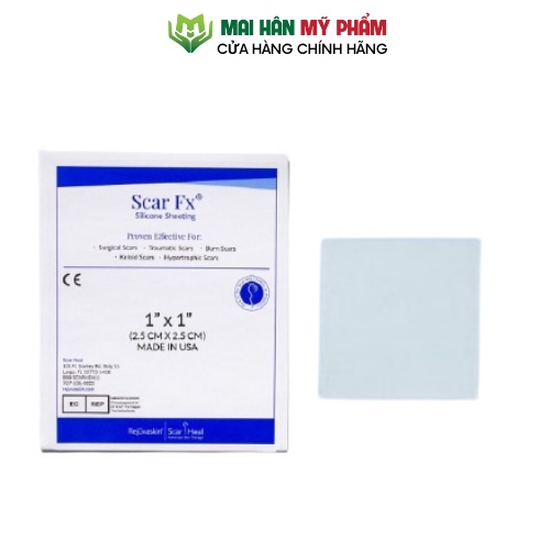 Miếng Dán Ngăn Ngừa Và Ép Sẹo Lồi / Phì Đại Scar FX 2.5x2.5 của Rejuvaskin