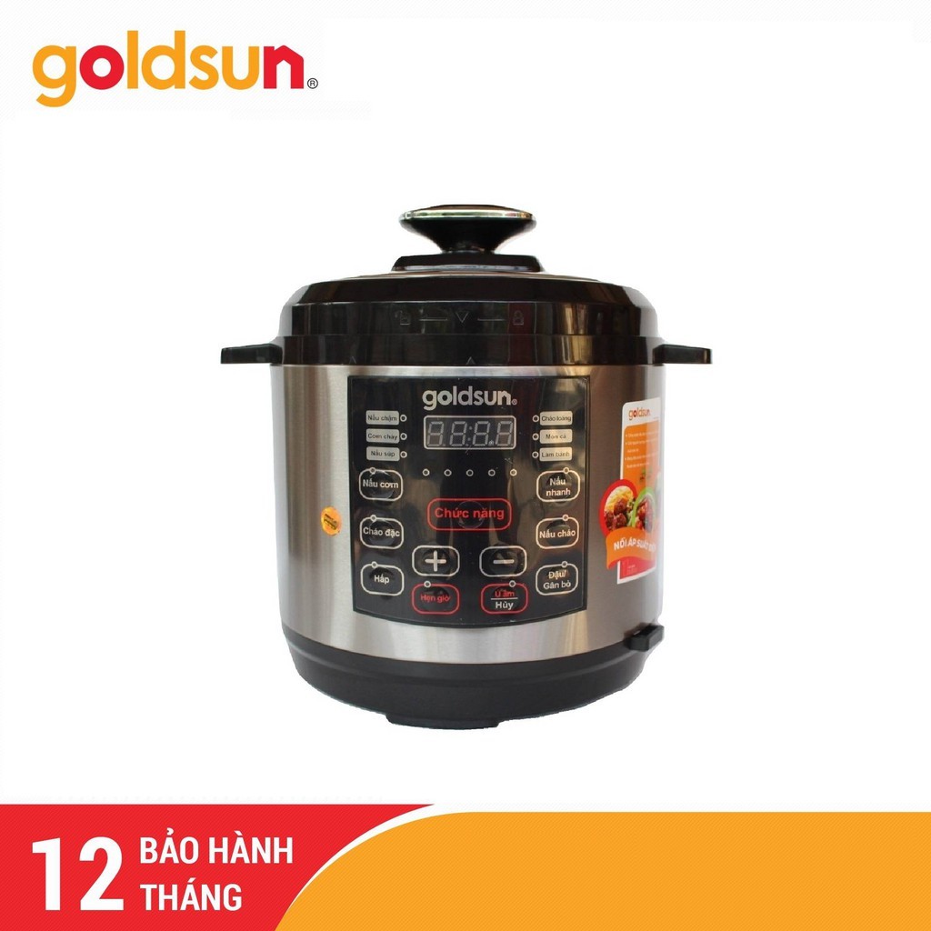 Nồi áp suất Goldsun CD2601 6L Điện tử- Hàng chính hãng