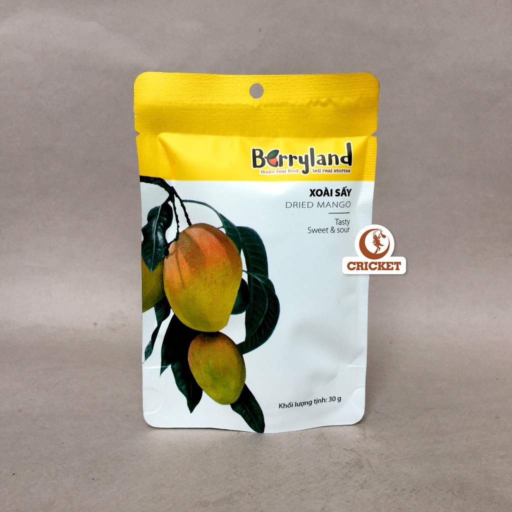 Xoài sấy dẻo BerryLand - Đặc sản Đà Lạt - 100% từ tự nhiên