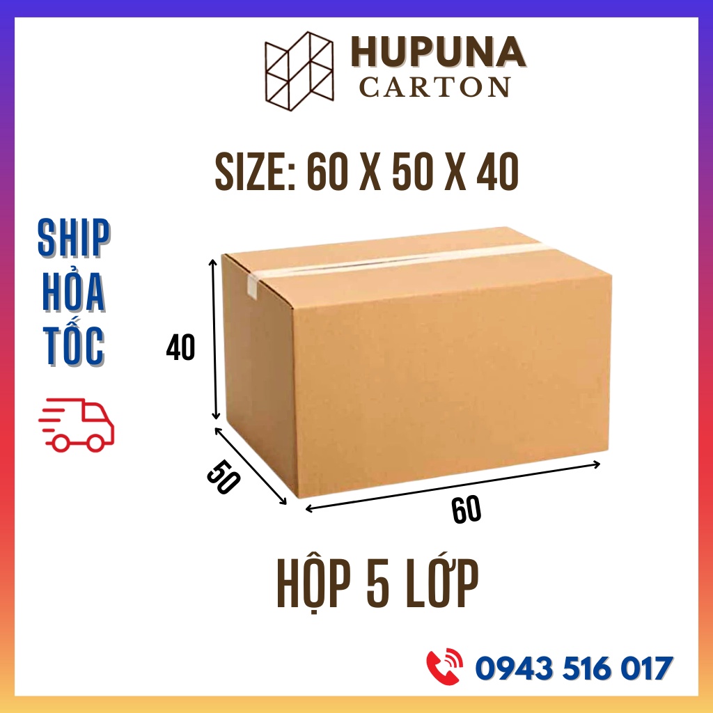 60x50x40 thùng carton 5 lớp chuyển nhà Hai Bà Trưng, carton đóng hàng giá rẻ tại Hà Nội