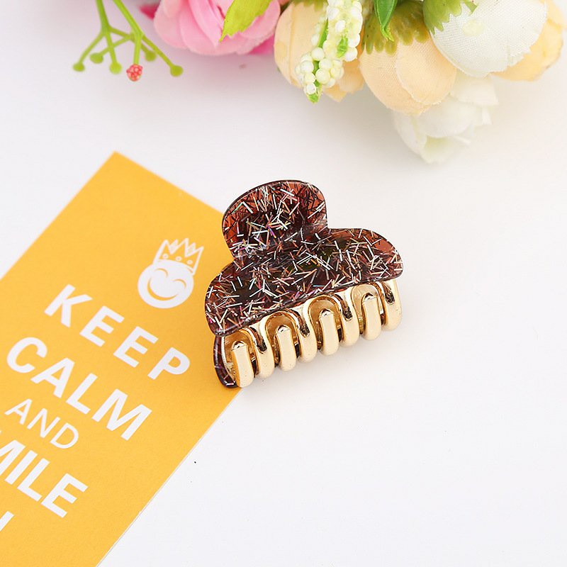 FREESHIP TOÀN QUỐC 50K – Kẹp Gấp Tóc Càng Cua Tam Giác Ánh Nhũ loại Trung Hot Trend Hàn Quốc