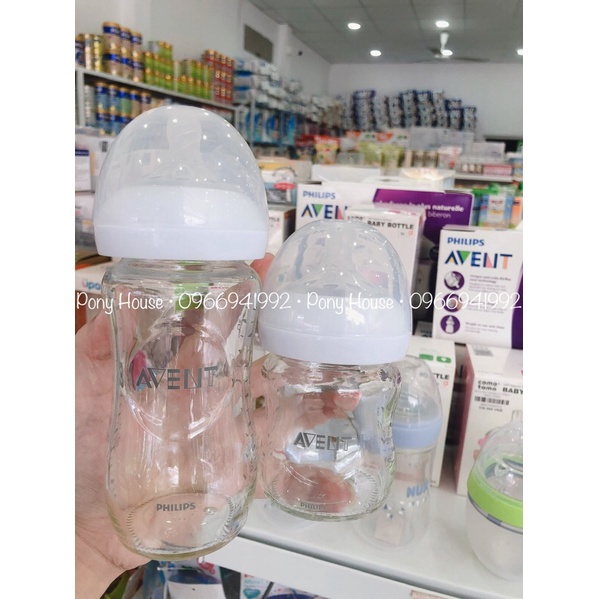 Bình Sữa Avent Thuỷ Tinh 125ml - 240ml