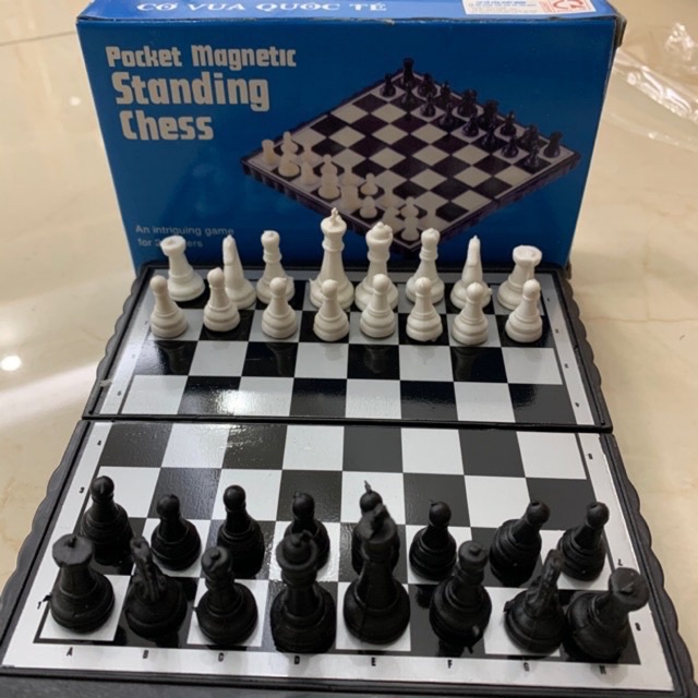 Bộ cờ vua nam châm mini loại nhỏ kích thước 15x15cm