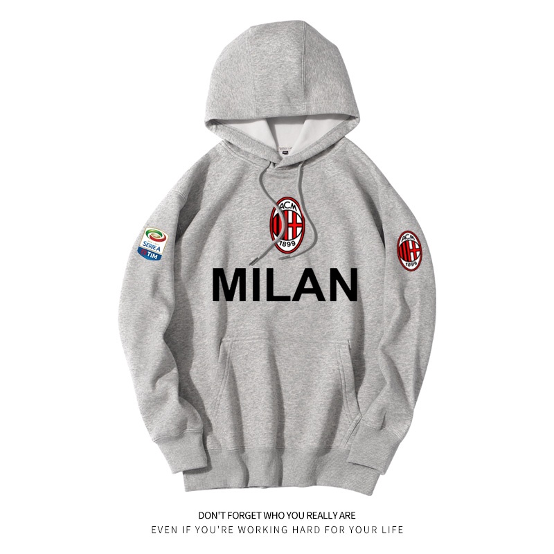 Áo thun thể thao nam in logo đội AC Milan