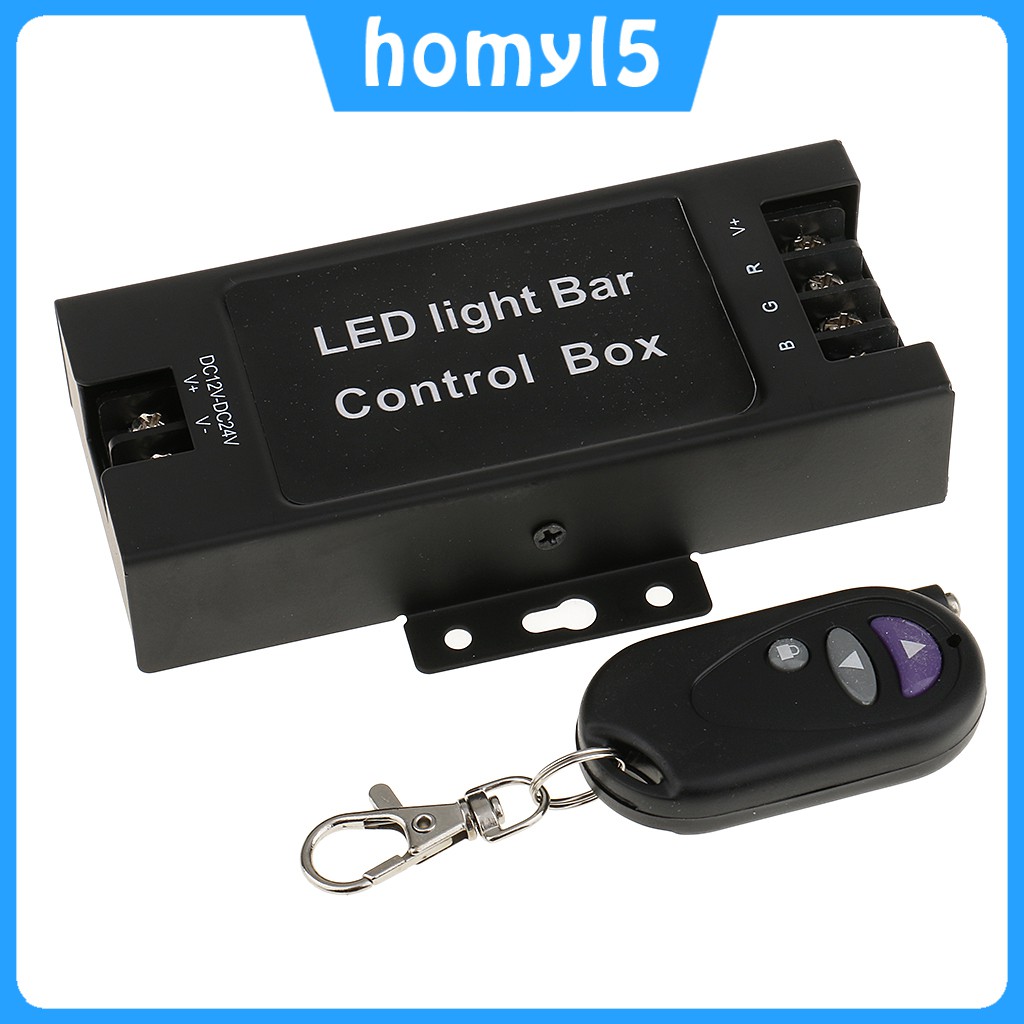 Home Store 12V-24V LED Light Bar Battery Box Flash Strobe Controller + Wireless Remote