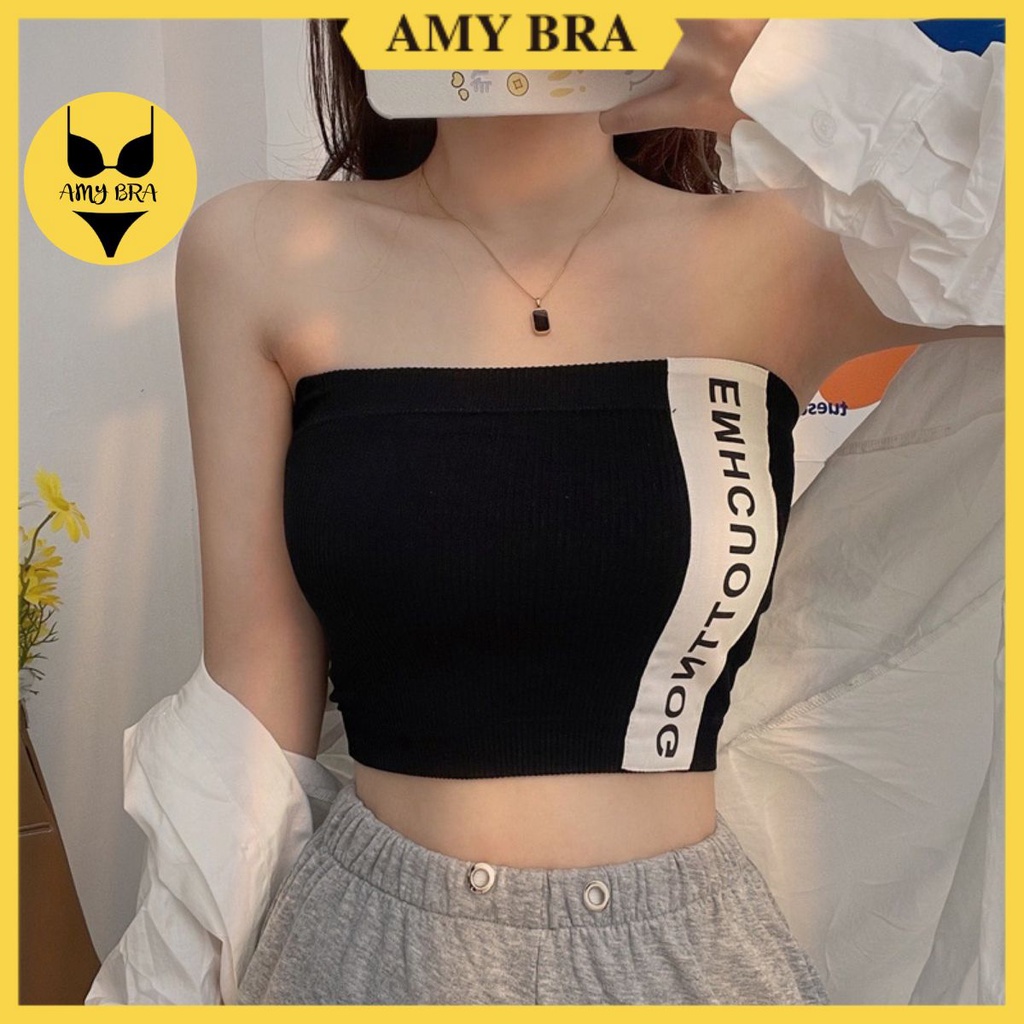 Áo Bra Không Dây - Bra Thể Thao Mút Mỏng - Áo Ngực Không Gọng Chất Len Tăm AMYBRA 1998
