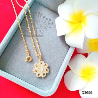 Dây chuyền thời trang nữ mặt hoa 7 cánh đính đá thiết kế cao cấp Orin D3659 đẳng cấp