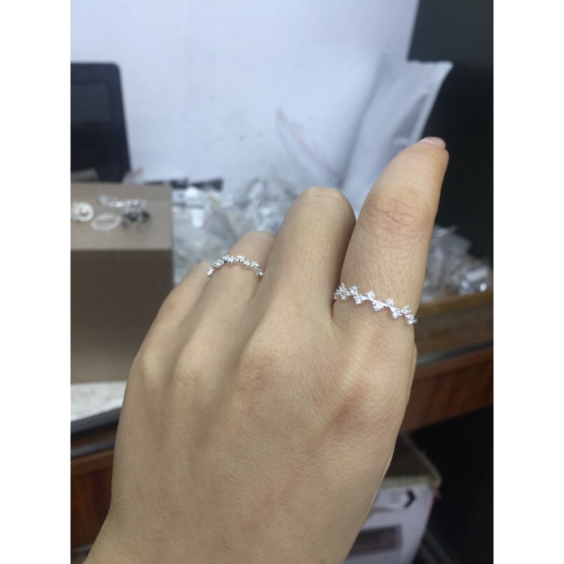 Nhẫn zic zac tam đa đai bi siêu yêu bạc ta NGỌC MẬU