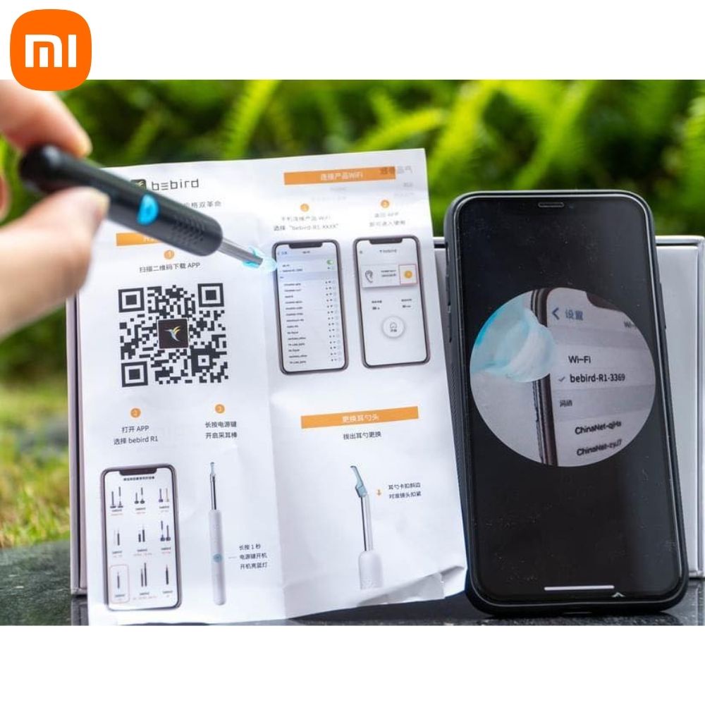 Dụng cụ lấy ráy tai Xiaomi Bebird R1, nội soi bằng camera siêu nét kết nối điện thoại