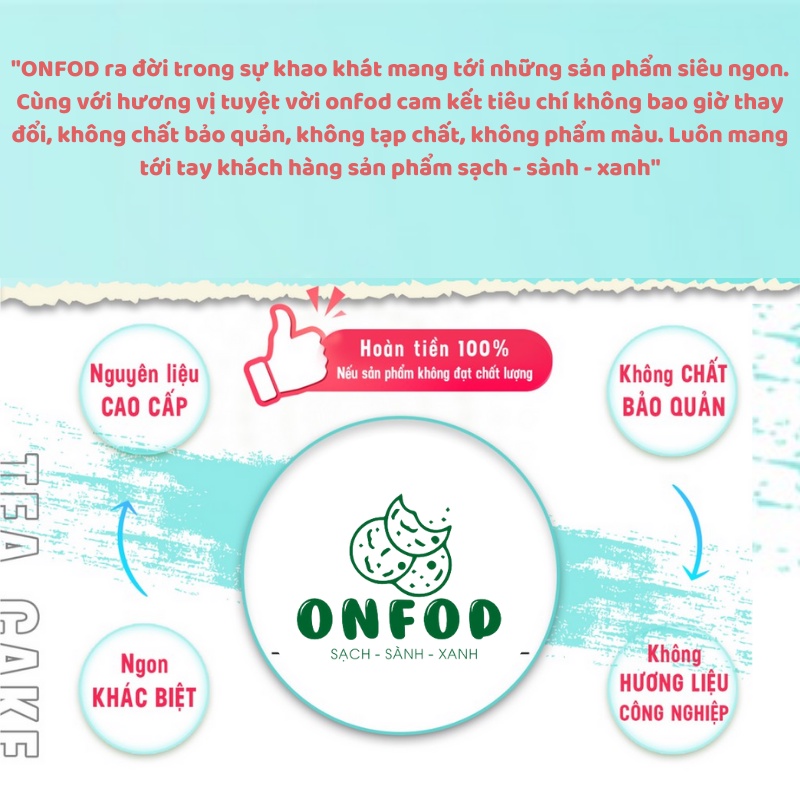 Bánh chuối yến mạch ONFOD ăn kiêng giảm cân thực dưỡng healthy eat clean 200g