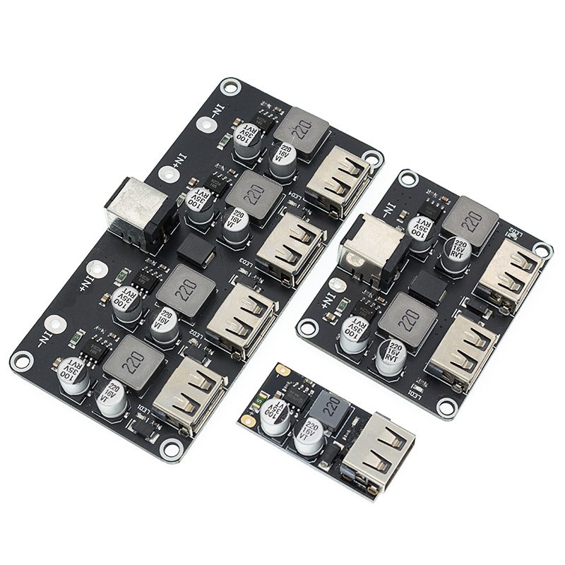 Mô Đun Hạ Áp QC3.0 QC2.0 USB DC-DC 6-32V 9V 12V 24V Sang 5V