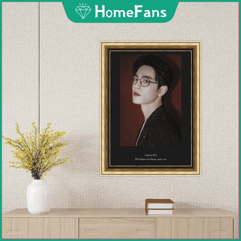 Bộ Tranh Đính Đá 5D Tự Làm 30x40cm Hình Wang Yibo Xiao Zhan