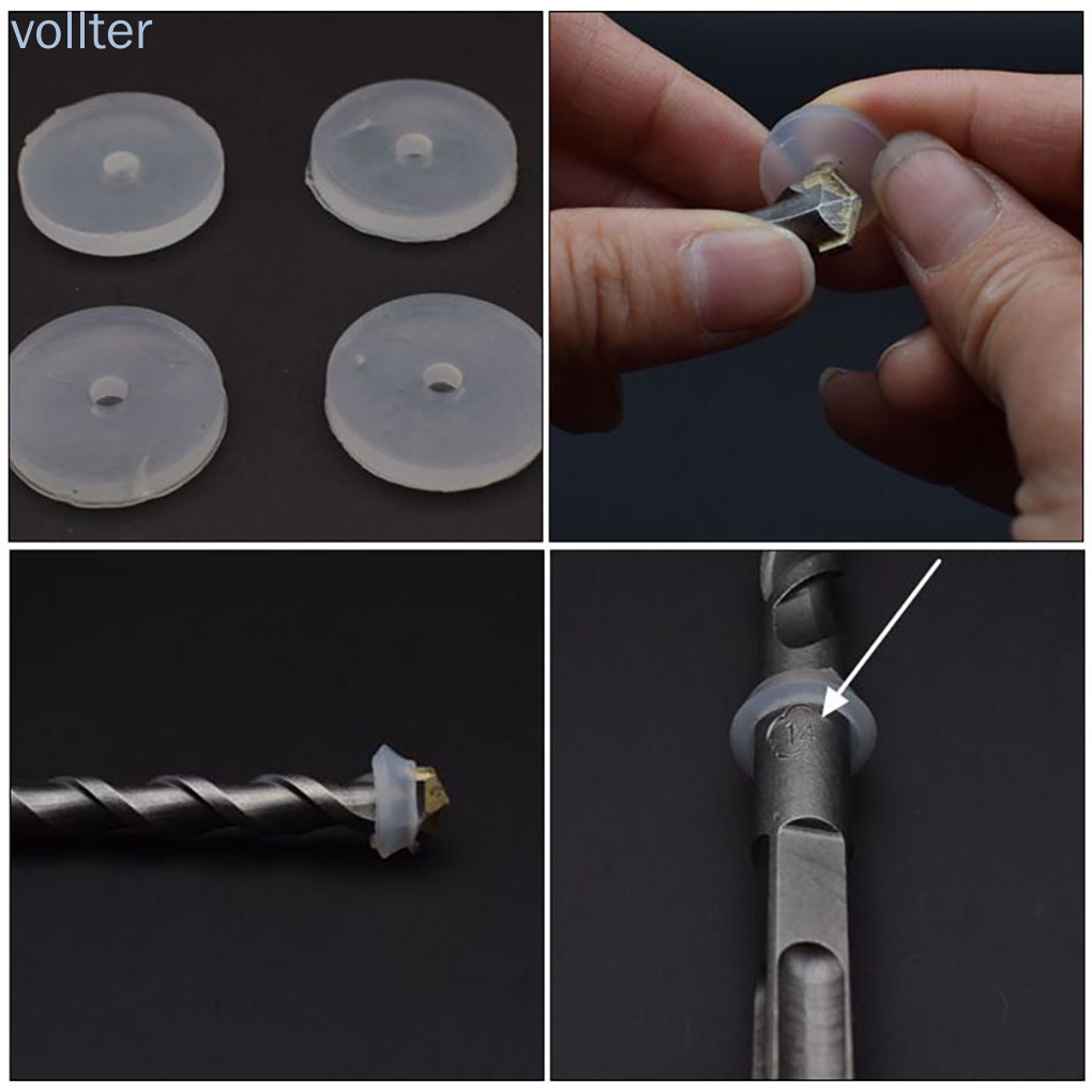 Vỏ Bọc Chống Bụi Bằng Silicone Kèm 4 Vòng Cao Su Cho Máy Khoan Điện