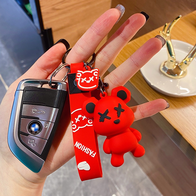Móc Chìa Khóa Dạng Keo Mềm 4 Kiểu Dáng Sáng Tạo Thời Trang Phù Hợp Làm Quà Cho Bạn Bè