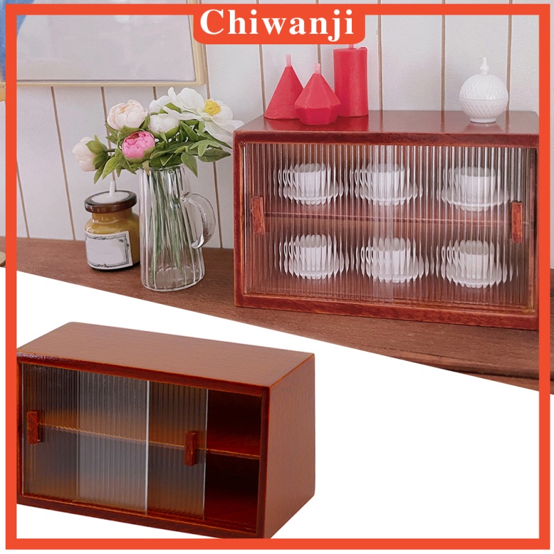 Tủ đựng bánh kẹo mini tỉ lệ 1: 12 dành cho trang trí nhà búp bê