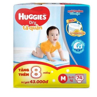 Tã quần huggies m74/l68/xl62/xxl56