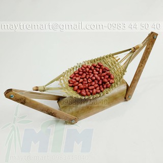 Đĩa tre mắc võng vintage - Võng tre trang trí