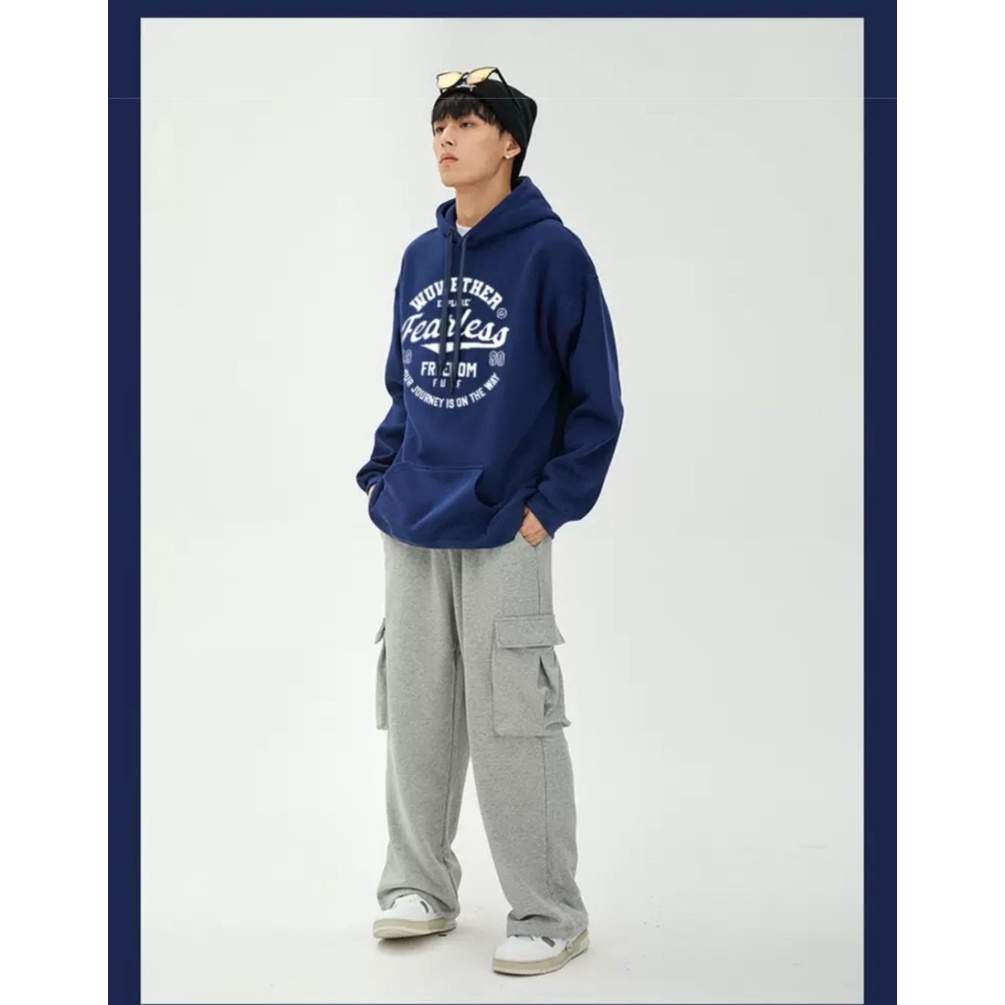 Áo Hoodie Mũ Trùm Đầu Phong Cách Nam Nữ UNISEX FEARLESS, Nỉ Ngoại Dày Dặn Thời Trang Hot Trend 2022