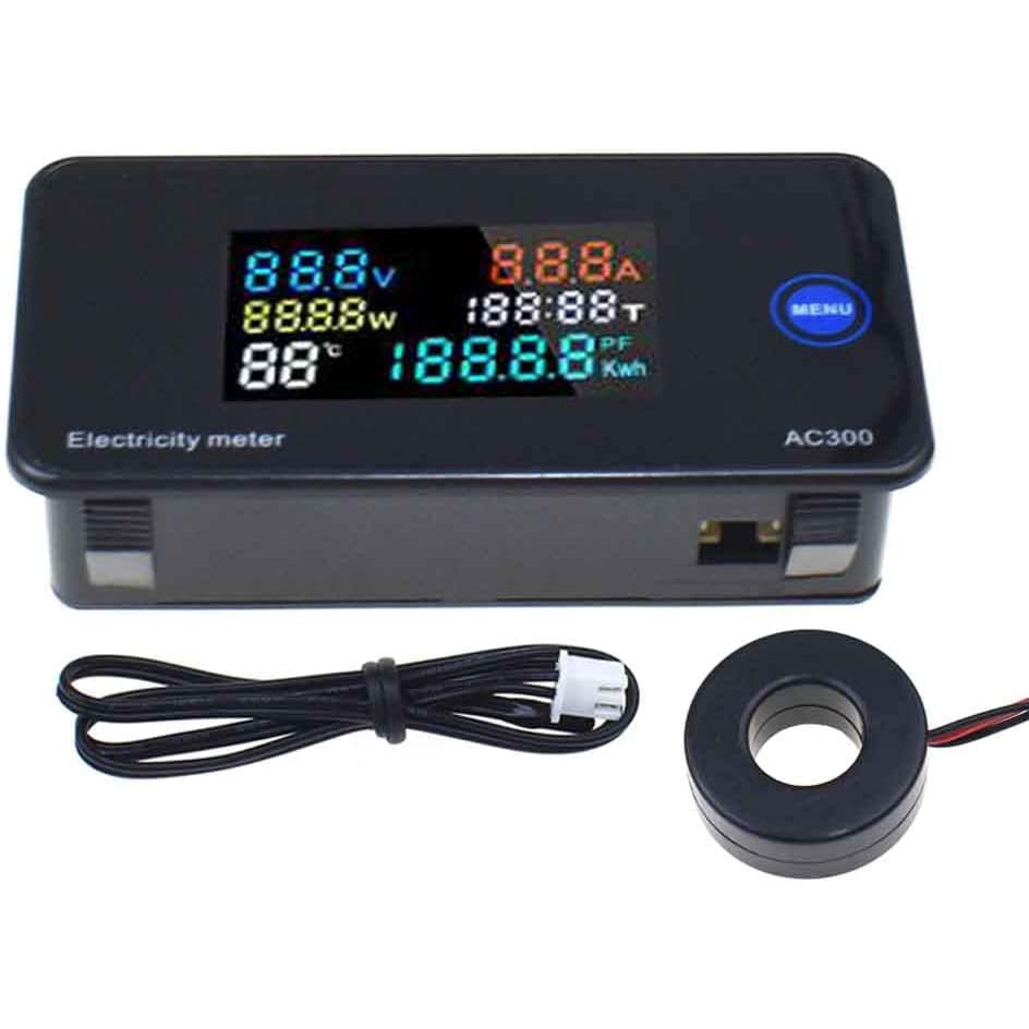 Đồng Hồ Đo Điện Áp AC 50-300V 0-10A / 0-100A KWS-AC300