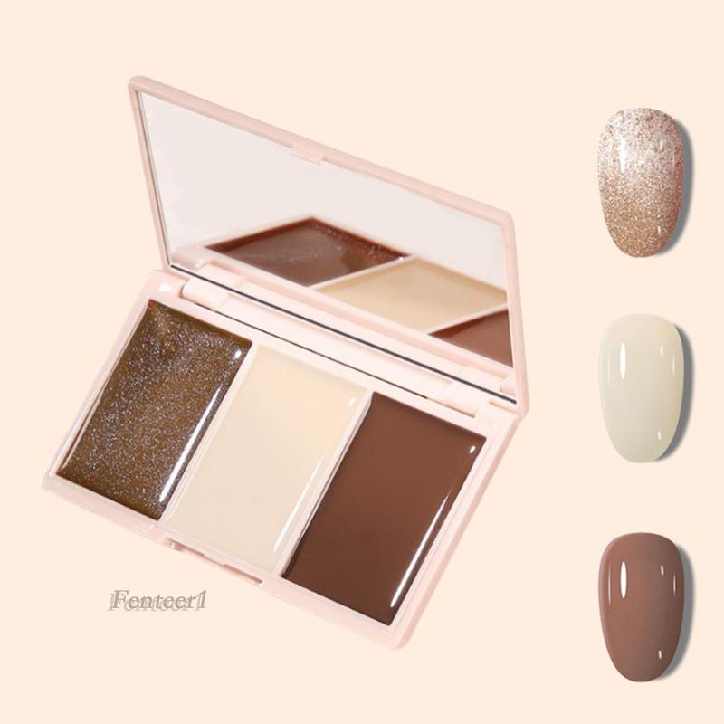 Bảng Đựng Gel Sơn Móng Tay Màu Trơn Fenteer1