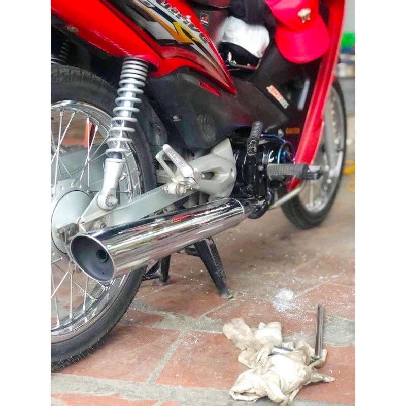 Pô 2543 đít vát móc hoặc êm gắn cho DREAM - WAVE 50cc/100cc/110cc