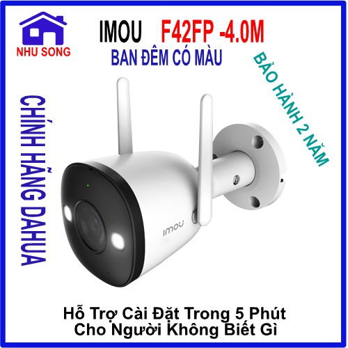 Camera Thông Minh IP WiFi (DAHUA) IMOU F42FP 4.0MP | F22FP 2.0MP - Ngoài Trời - Ban Đêm Có Màu - Chính Hãng - Giá Rẻ.