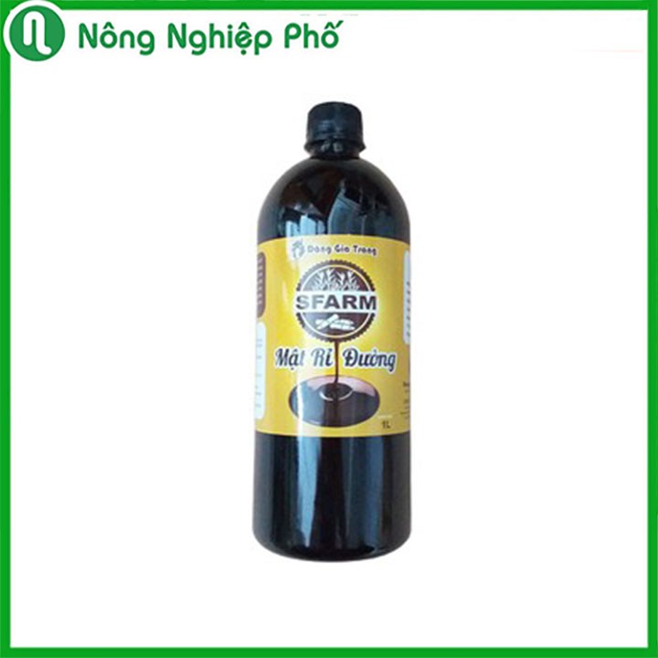 Mật Rỉ Đường Molasses SFARM Cao Cấp Hỗ Trợ Cải Tạo Đất, Chất Xúc Tác Ủ Phân 1 Lít ( ~ 1.35KG )