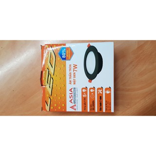 ĐÈN LED ÂM TRẦN VỎ ĐEN 7W ASIA