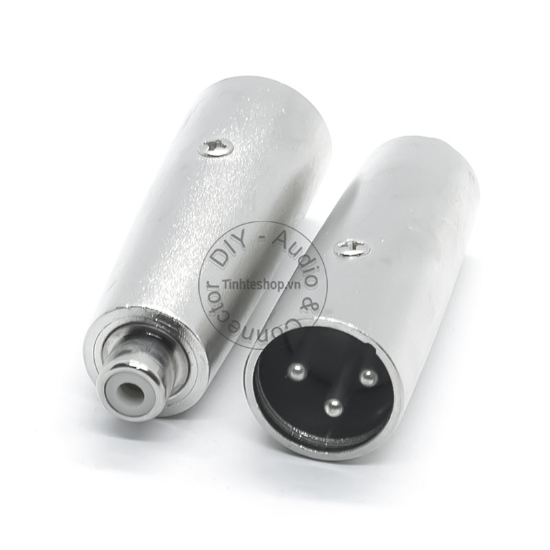 2 chiếc - Đầu chuyển đổi bông sen AV RCA sang canon XLR đực - Răc cắm Mixer Canon đực sang RCA AV cái