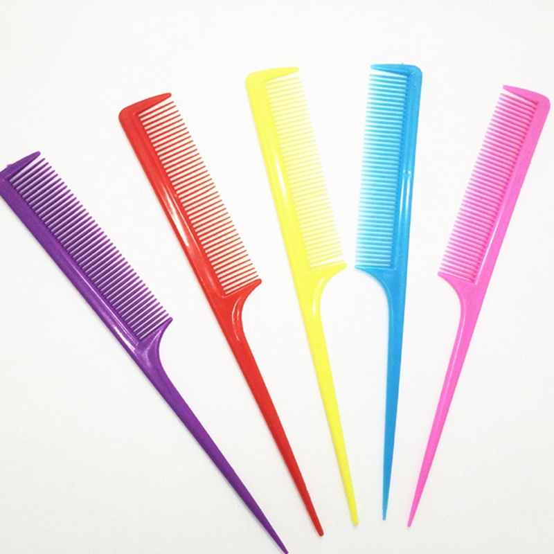 [Hàng mới về] Lược nhựa chải tóc tạo kiểu tóc đuôi chuột N1Q5