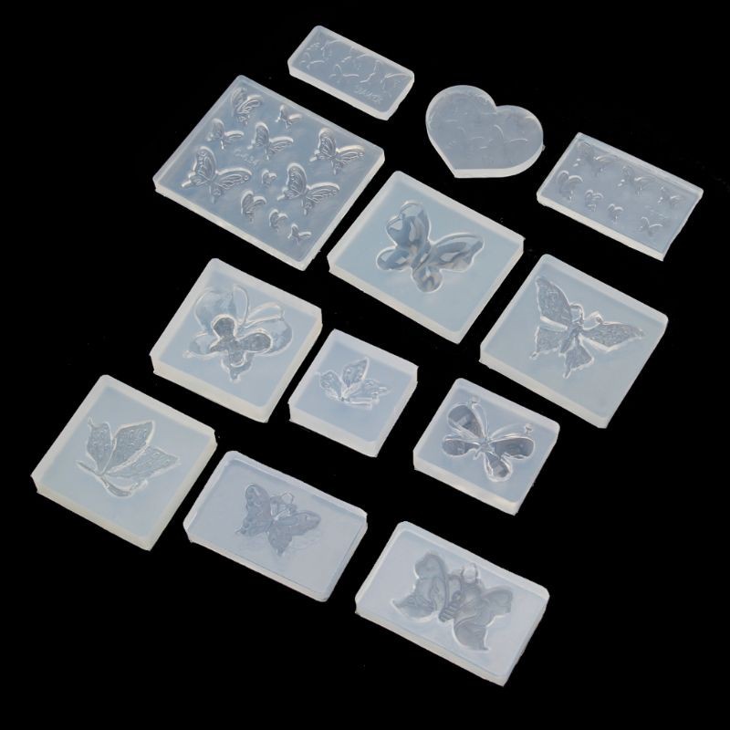 Khuôn Silicone Hình Bướm Làm Trang Sức