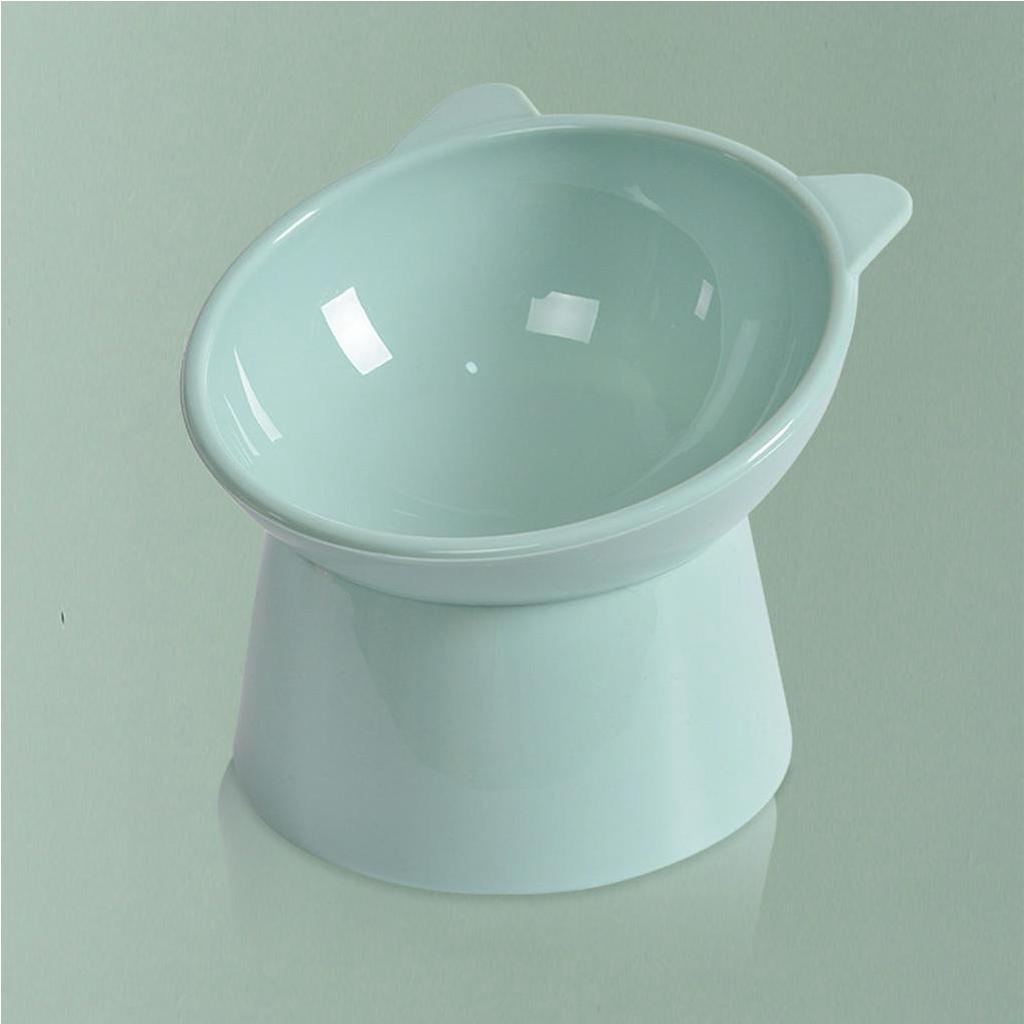 Bát đựng nước thức ăn cho mèo chó nhỏ nghiêng nâng cao dễ dàng vệ sinh