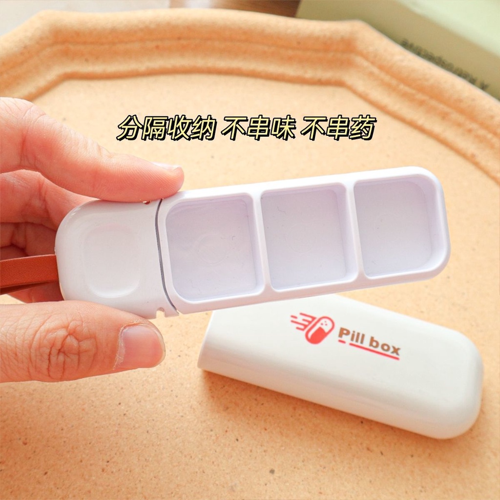 Hộp Đựng Thuốc 7 Ngày Mini Chống Ẩm Dễ Thương