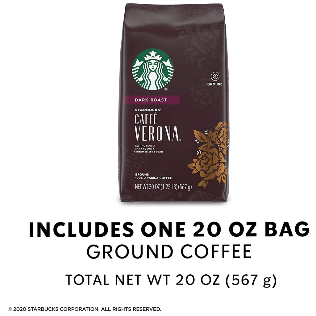 Cà phê Starbucks rang xay sẵn 100% Arabica Coffee gói 567g [Hàng Mỹ]