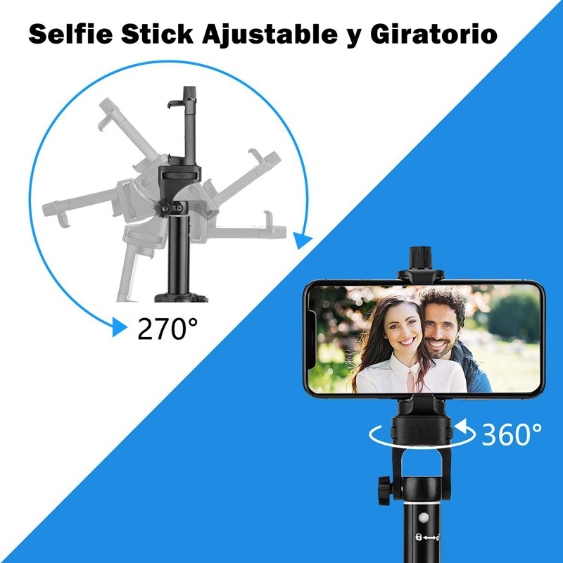 Selfie Stick Tripod, 54 Inch Extendable Camera Tripod for Cellphone and Gopro,For Compatible with IPhone Xs/Xr/Xs Max/X/8/8Plus/7/Galaxy Note 9/S9/Huawei/Google/Xiaomi