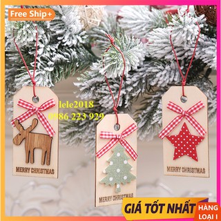 Phụ kiện gỗ trang trí cây thông Noel và sự kiện giáng sinh